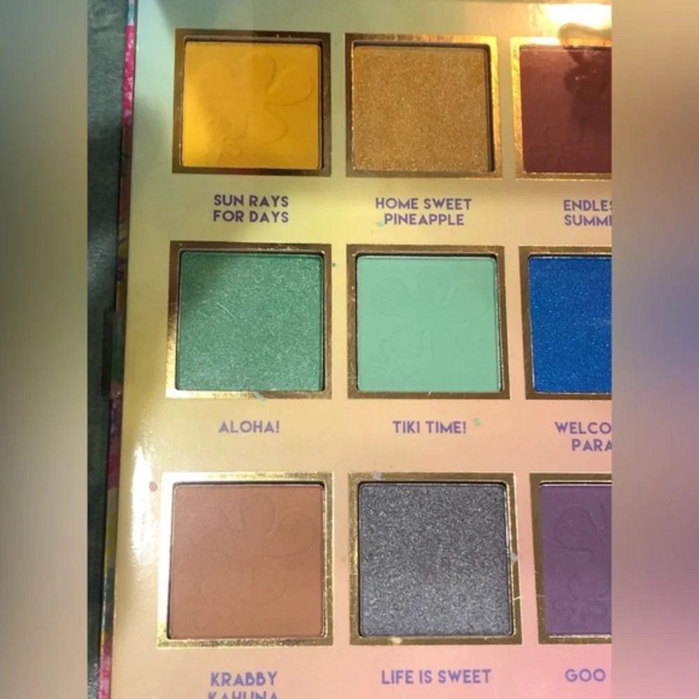 Nickelodeon Spongebob Squarepants‎ 12quad tropics themed eyeshadow palette new